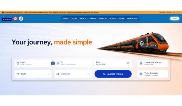 Indian Railway ने टिकट बुकिंग में आसानी के लिए IRCTC की नई Website शुरू की