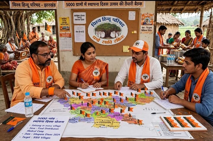 झारखंड में VHP स्थापना दिवस को लेकर बैठक
